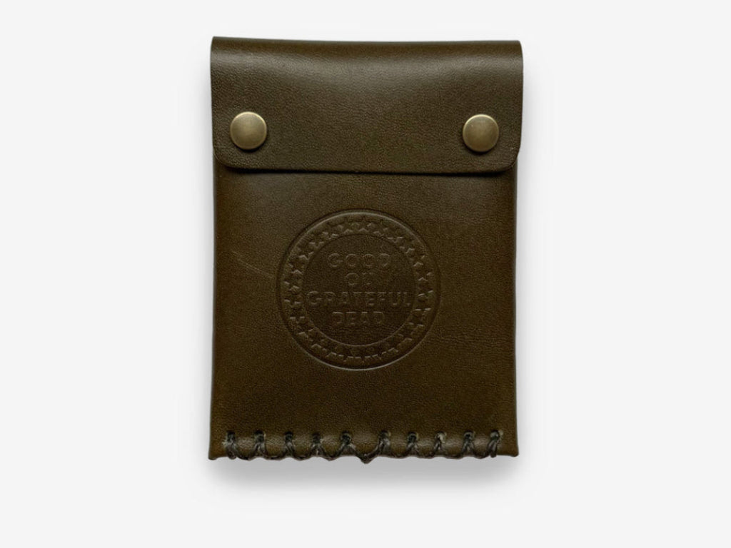 No. 092-GD Card Case with Snaps GOGD, Olive