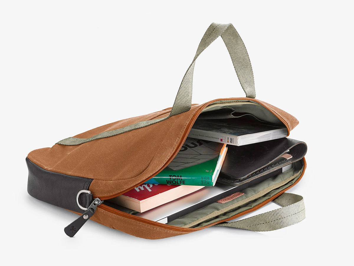 No. 508 Standard Issue Slim Briefcase, Brush Brown