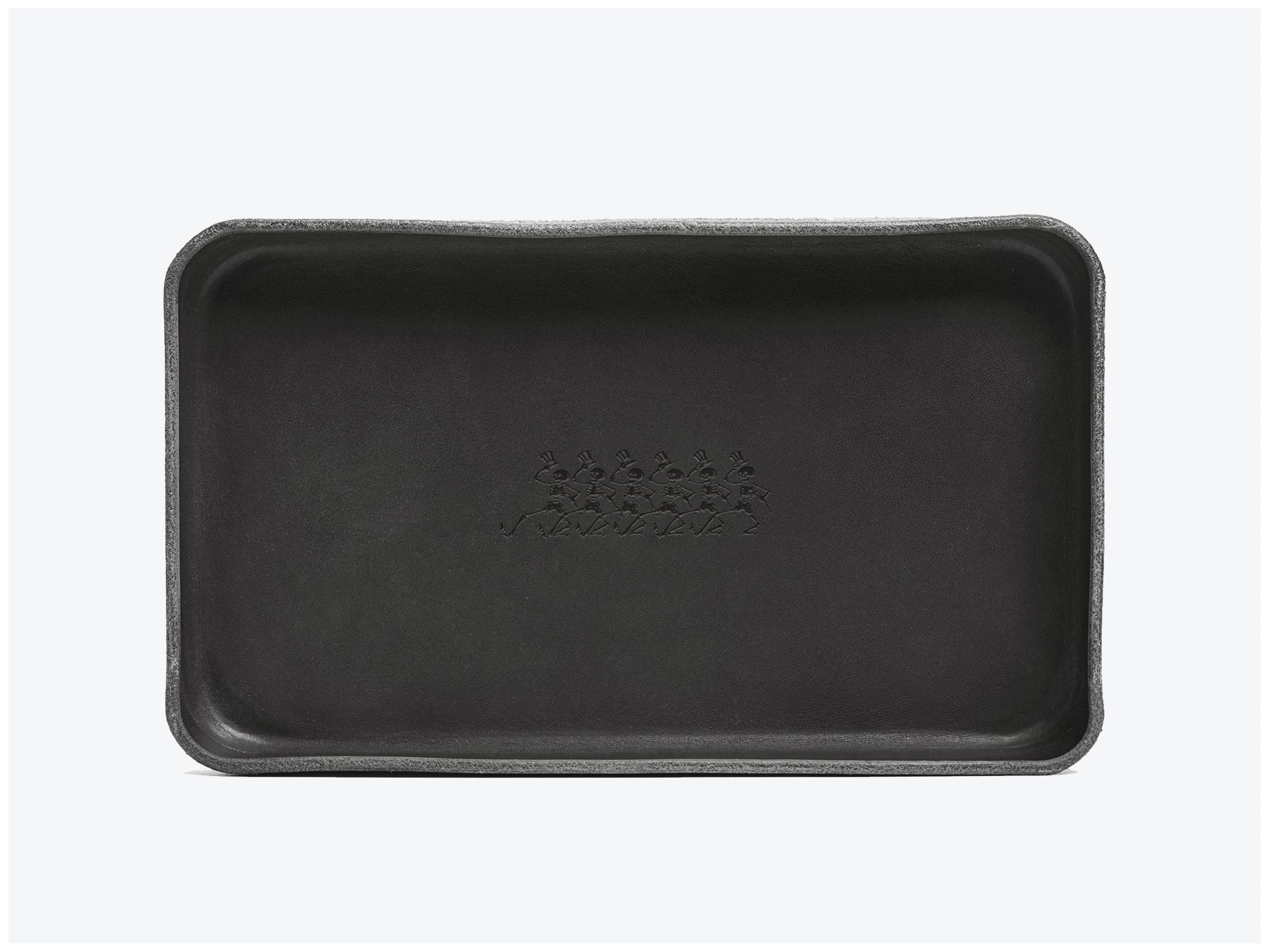 No. 309-GD Leather Valet Tray Skel, Black