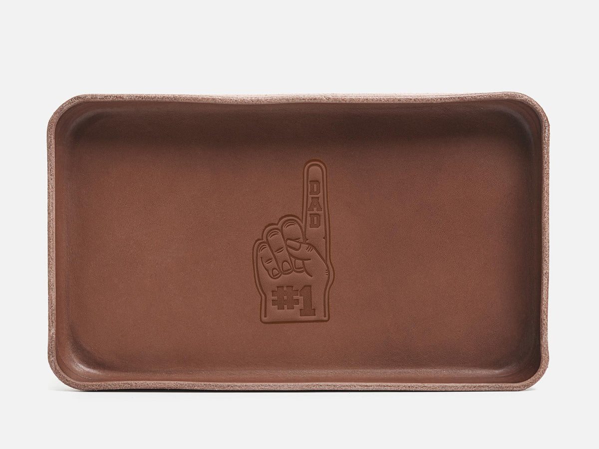 No. 309 Leather Valet Trays, Brown