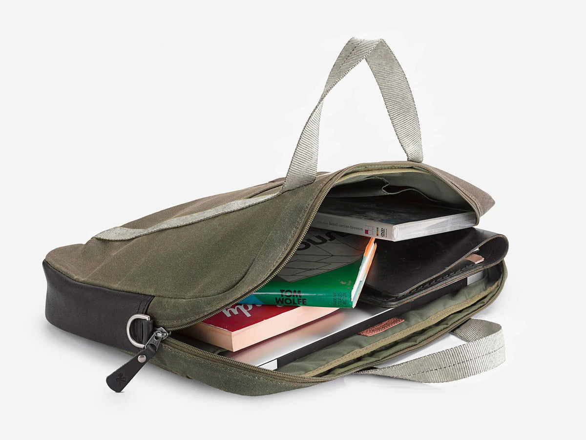 No. 508 Standard Issue Slim Briefcase, Olive