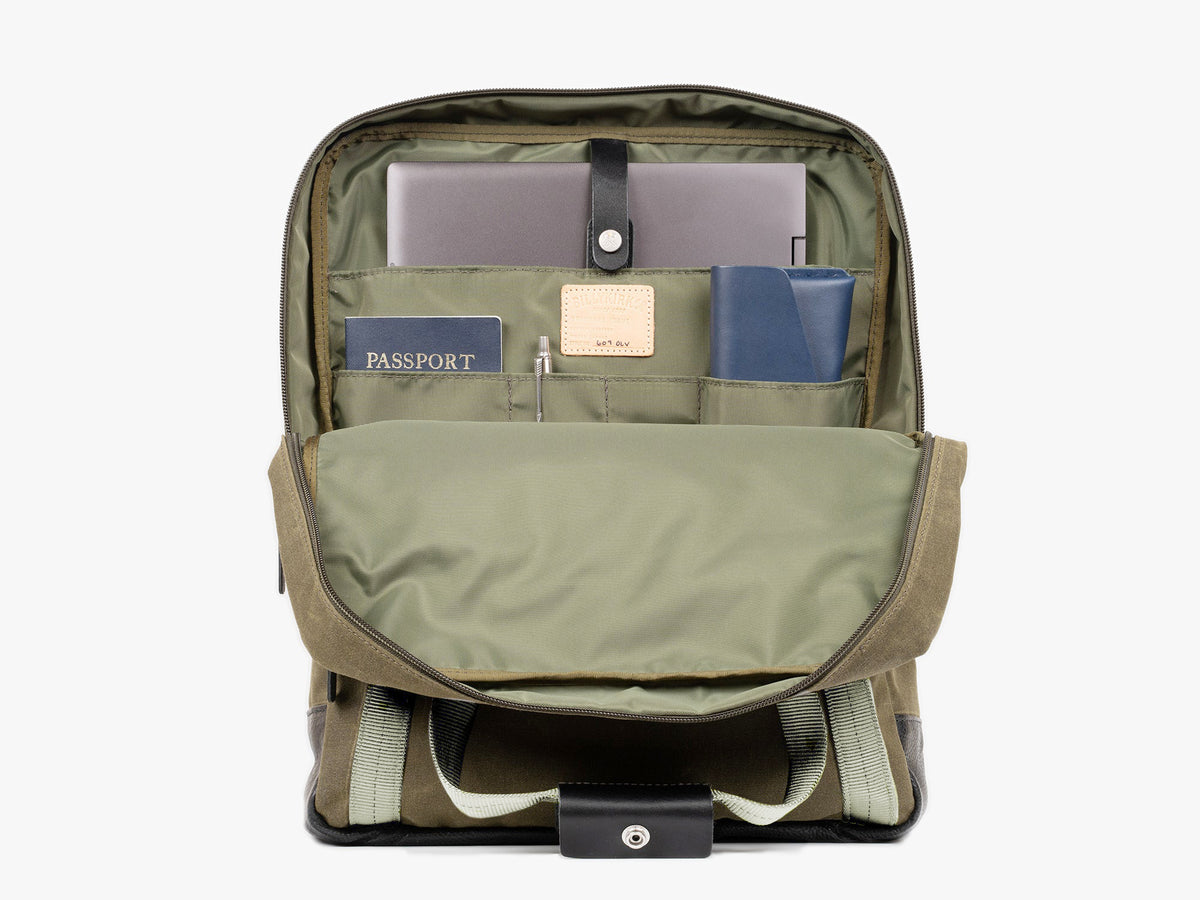 No. 609 Standard Issue Backpack Tote, Olive