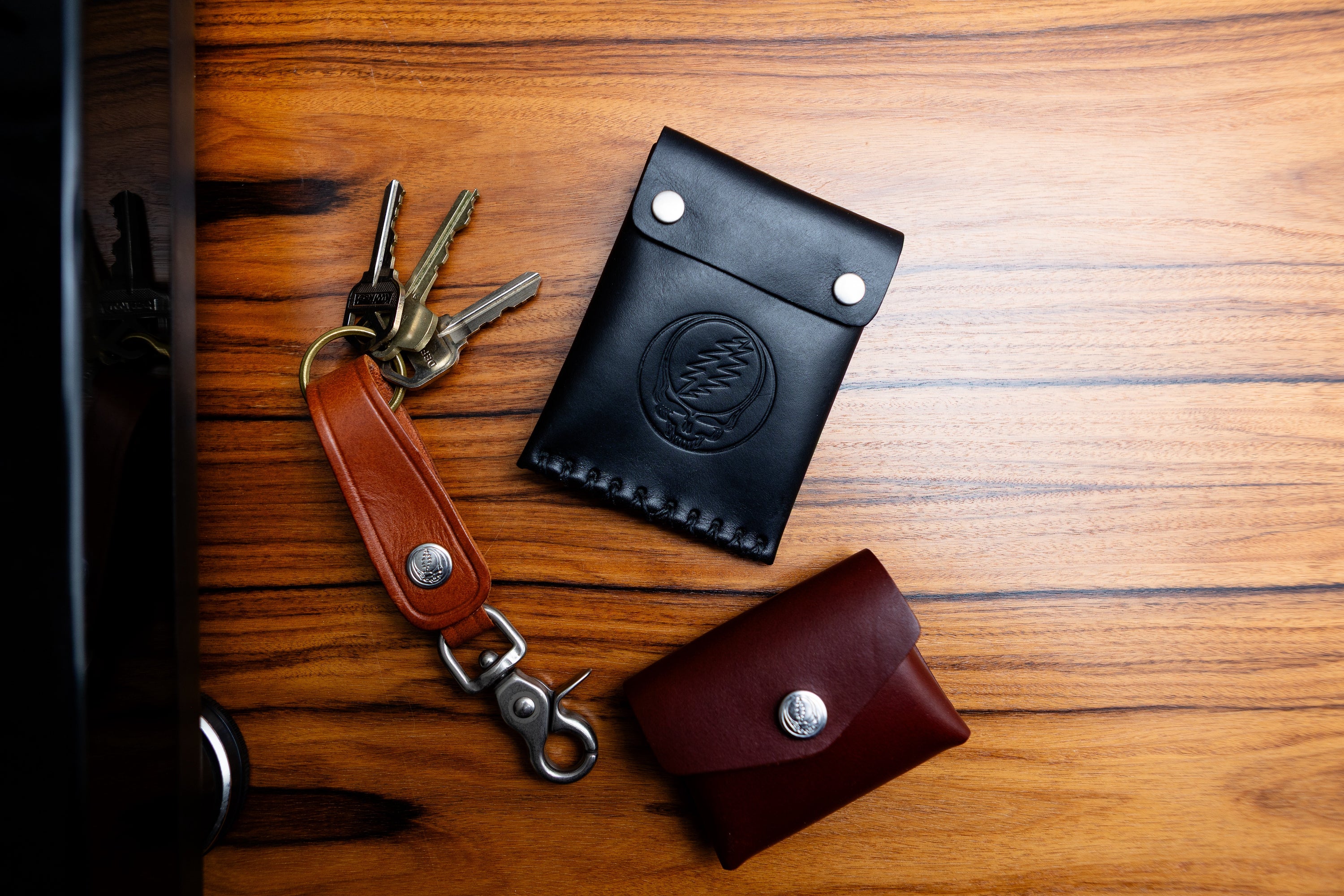 No. 240-GD Key Fob, Dark Brown