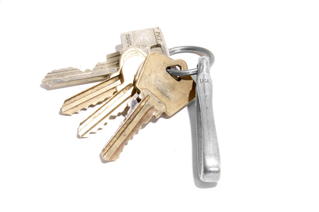 No. 423 Fish Hook Key Holder, White Bronze