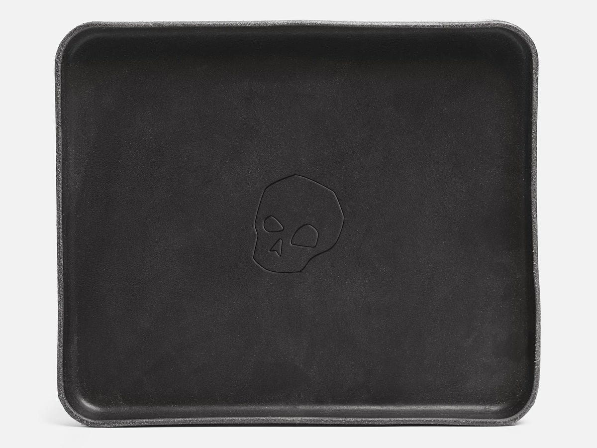 No. 471 Large Leather Valet Tray, Black
