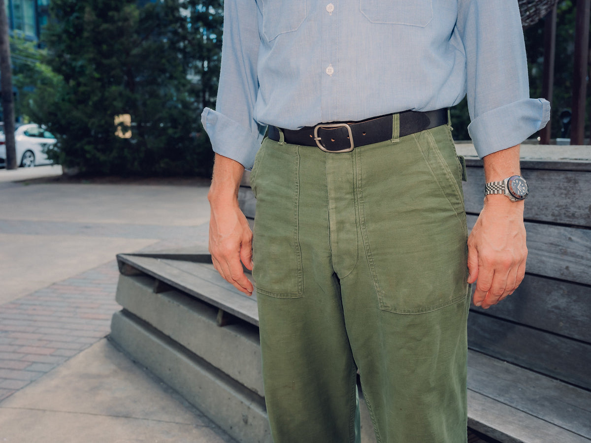 No. 288 Center Bar Belt, Dark Brown