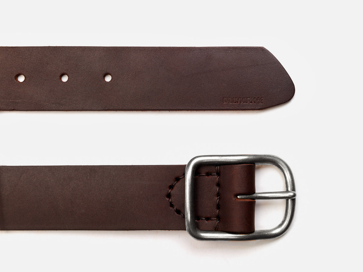 No. 288 Center Bar Belt, Dark Brown