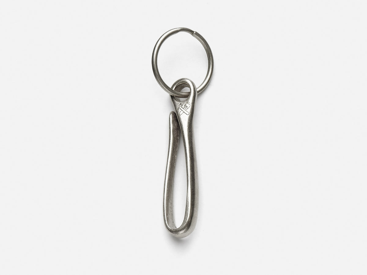 No. 423 Fish Hook Key Holder, White Bronze